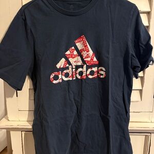 Adidas T Shirt Size Medium Navy Blue